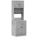 vidaXL Dulap de bucătărie, gri beton, 60x50x180 cm, lemn prelucrat