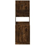 vidaXL Dulap de bucătărie stejar fumuriu, 60x50x180 cm, lemn prelucrat vidaXL Dulap de bucătărie stejar fumuriu, 60x50x180 cm, lemn prelucrat