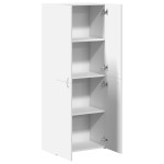 vidaXL Fișet, alb, 60x32x153 cm, lemn prelucrat vidaXL Fișet, alb, 60x32x153 cm, lemn prelucrat