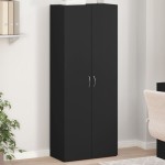 vidaXL Fișet, negru, 60x32x153 cm, lemn prelucrat vidaXL Fișet, negru, 60x32x153 cm, lemn prelucrat