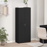 vidaXL Fișet, negru, 60x32x153 cm, lemn prelucrat vidaXL Fișet, negru, 60x32x153 cm, lemn prelucrat