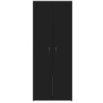 vidaXL Fișet, negru, 60x32x153 cm, lemn prelucrat vidaXL Fișet, negru, 60x32x153 cm, lemn prelucrat