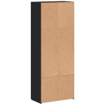 vidaXL Fișet, negru, 60x32x153 cm, lemn prelucrat vidaXL Fișet, negru, 60x32x153 cm, lemn prelucrat