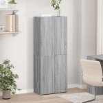vidaXL Fișet, sonoma gri, 60x32x153 cm, lemn prelucrat vidaXL Fișet, sonoma gri, 60x32x153 cm, lemn prelucrat