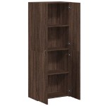 vidaXL Fișet, stejar maro, 60x32x153 cm, lemn prelucrat vidaXL Fișet, stejar maro, 60x32x153 cm, lemn prelucrat