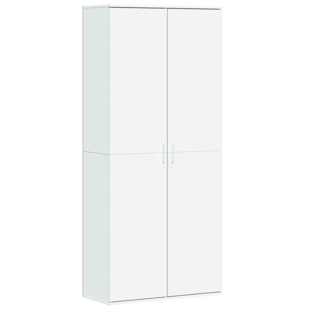 vidaXL Dulap înalt, alb, 80x35x180 cm, lemn prelucrat