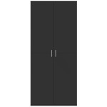 vidaXL Dulap înalt, negru, 80x35x180 cm, lemn prelucrat vidaXL Dulap înalt, negru, 80x35x180 cm, lemn prelucrat
