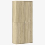 vidaXL Dulap înalt, stejar sonoma, 80x35x180 cm, lemn prelucrat