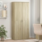 vidaXL Dulap înalt, stejar sonoma, 80x35x180 cm, lemn prelucrat
