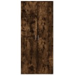 vidaXL Dulap înalt, stejar fumuriu, 80x35x180 cm, lemn prelucrat