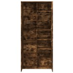 vidaXL Dulap înalt, stejar fumuriu, 80x35x180 cm, lemn prelucrat