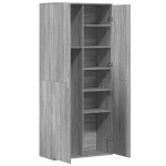 vidaXL Dulap înalt, gri sonoma, 80x35x180 cm, lemn prelucrat