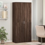 vidaXL Dulap înalt, stejar maro, 80x35x180 cm, lemn prelucrat vidaXL Dulap înalt, stejar maro, 80x35x180 cm, lemn prelucrat