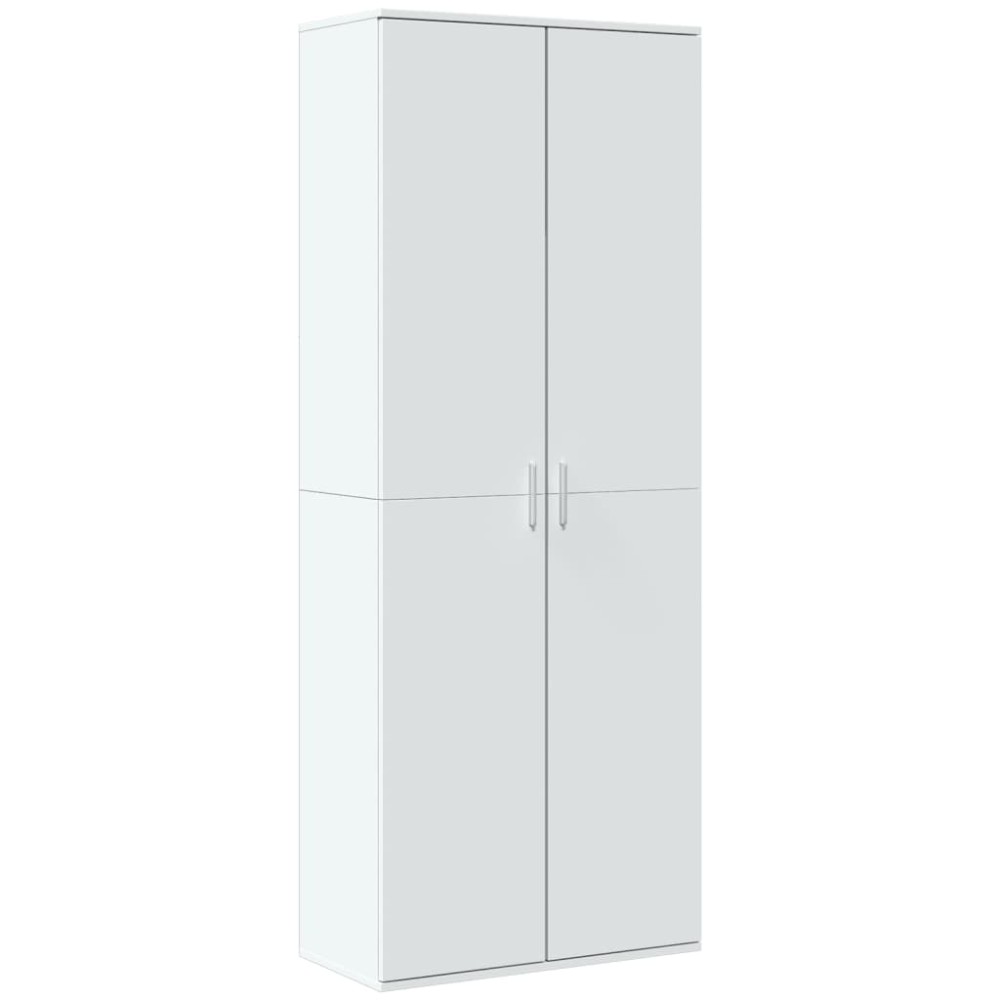 vidaXL Dulap înalt, alb, 70x35x180 cm, lemn prelucrat