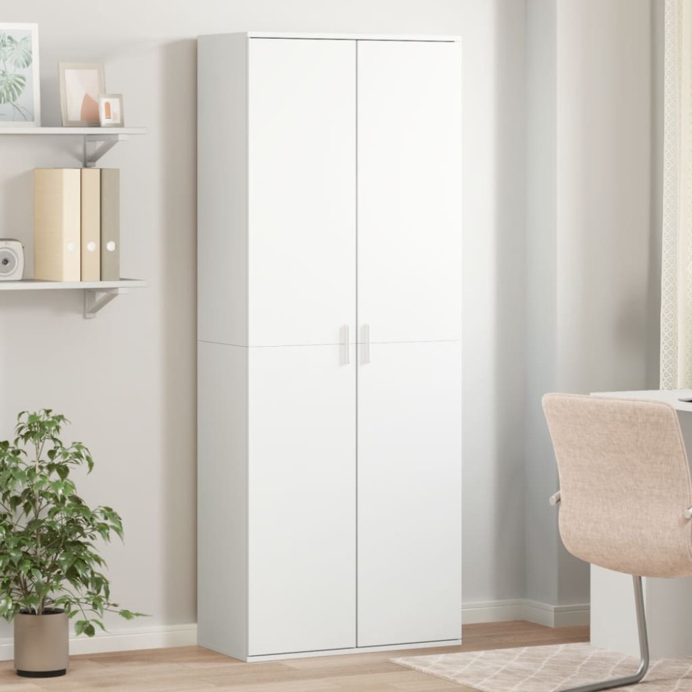 vidaXL Dulap înalt, alb, 70x35x180 cm, lemn prelucrat