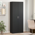 vidaXL Dulap înalt, negru, 70x35x180 cm, lemn prelucrat vidaXL Dulap înalt, negru, 70x35x180 cm, lemn prelucrat