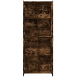 vidaXL Dulap înalt, stejar fumuriu, 70x35x180 cm, lemn prelucrat vidaXL Dulap înalt, stejar fumuriu, 70x35x180 cm, lemn prelucrat