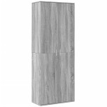 vidaXL Dulap înalt, gri sonoma, 70x35x180 cm, lemn prelucrat
