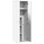 vidaXL Dulap înalt, alb, 60x35x180 cm, lemn prelucrat
