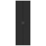 vidaXL Dulap înalt, negru, 60x35x180 cm, lemn prelucrat