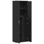vidaXL Dulap înalt, negru, 60x35x180 cm, lemn prelucrat