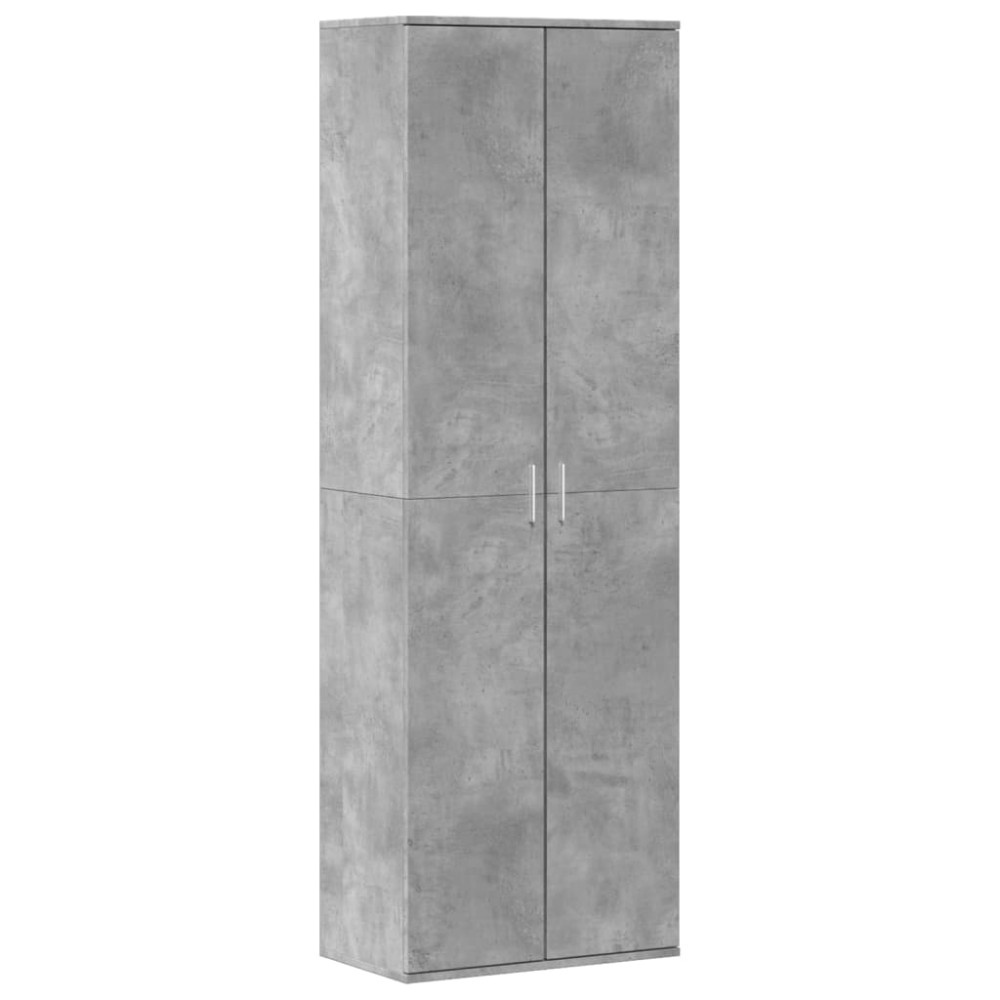 vidaXL Dulap înalt, gri beton, 60x35x180 cm, lemn prelucrat