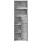 vidaXL Dulap înalt, gri beton, 60x35x180 cm, lemn prelucrat