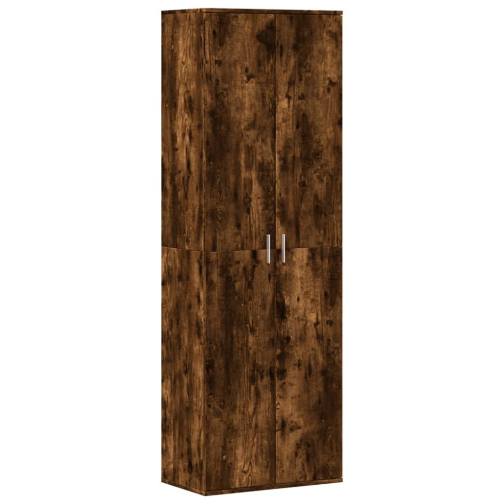 vidaXL Dulap înalt, stejar fumuriu, 60x35x180 cm, lemn prelucrat