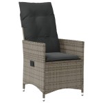 vidaXL Set mobilier grădină cu perne, 9 piese, gri, poliratan vidaXL Set mobilier grădină cu perne, 9 piese, gri, poliratan
