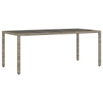 vidaXL Set mobilier grădină cu perne, 9 piese, gri, poliratan vidaXL Set mobilier grădină cu perne, 9 piese, gri, poliratan