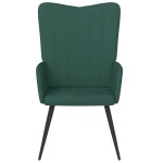 vidaXL Scaun de relaxare, verde închis, catifea vidaXL Scaun de relaxare, verde închis, catifea