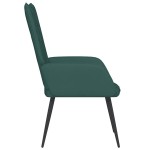 vidaXL Scaun de relaxare, verde închis, catifea vidaXL Scaun de relaxare, verde închis, catifea