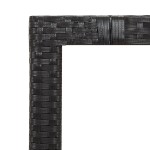 vidaXL Set bistro de grădină cu perne, 5 piese, negru, poliratan vidaXL Set bistro de grădină cu perne, 5 piese, negru, poliratan