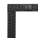 vidaXL Set bistro de grădină cu perne, 5 piese, negru, poliratan vidaXL Set bistro de grădină cu perne, 5 piese, negru, poliratan