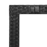 vidaXL Set bistro de grădină cu perne, 3 piese, negru, poliratan vidaXL Set bistro de grădină cu perne, 3 piese, negru, poliratan