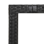 vidaXL Set bistro de grădină cu perne, 5 piese, negru, poliratan vidaXL Set bistro de grădină cu perne, 5 piese, negru, poliratan