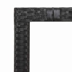 vidaXL Set bistro de grădină, 9 piese, cu perne, negru, poliratan vidaXL Set bistro de grădină, 9 piese, cu perne, negru, poliratan