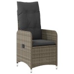 vidaXL Set bistro de grădină cu perne, 5 piese, gri, poliratan vidaXL Set bistro de grădină cu perne, 5 piese, gri, poliratan