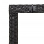 vidaXL Set bistro de grădină cu perne, 5 piese, negru, poliratan vidaXL Set bistro de grădină cu perne, 5 piese, negru, poliratan