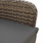 vidaXL Set bistro de grădină cu perne, 3 piese, gri, poliratan vidaXL Set bistro de grădină cu perne, 3 piese, gri, poliratan