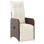 vidaXL Set bistro de grădină cu perne, 9 piese, maro, poliratan vidaXL Set bistro de grădină cu perne, 9 piese, maro, poliratan