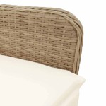 vidaXL Set bistro de grădină cu perne, 7 piese, maro, poliratan vidaXL Set bistro de grădină cu perne, 7 piese, maro, poliratan