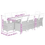 vidaXL Set bistro de grădină, 11 piese, cu perne, bej, poliratan vidaXL Set bistro de grădină, 11 piese, cu perne, bej, poliratan