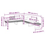 vidaXL Set canapea de grădină cu perne, 2 piese, poliratan/lemn acacia
