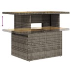 vidaXL Set canapea de grădină cu perne, 2 piese, poliratan/lemn acacia