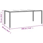 vidaXL Set mobilier de grădină cu perne, 9 piese, negru, poliratan vidaXL Set mobilier de grădină cu perne, 9 piese, negru, poliratan