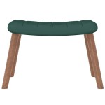 vidaXL Scaun balansoar cu taburet, verde închis, catifea vidaXL Scaun balansoar cu taburet, verde închis, catifea