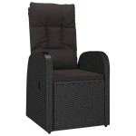 vidaXL Set mobilier de grădină cu perne, 9 piese, negru, poliratan vidaXL Set mobilier de grădină cu perne, 9 piese, negru, poliratan