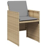 vidaXL Set mobilier pentru grădină, 5 piese, cu perne, bej, poliratan vidaXL Set mobilier pentru grădină, 5 piese, cu perne, bej, poliratan