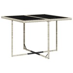vidaXL Set mobilier grădină cu perne, 9 piese, gri deschis, poliratan